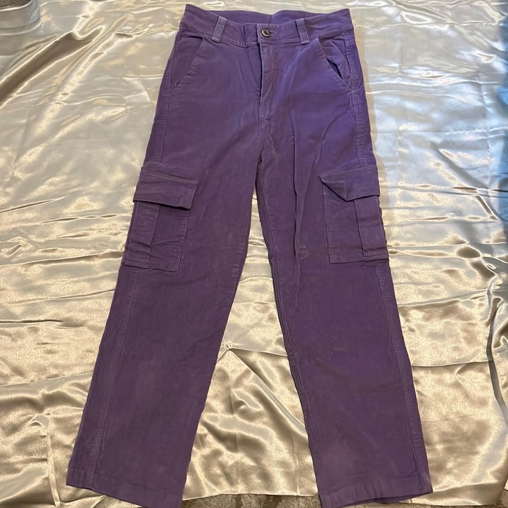 Purple cargo pants
